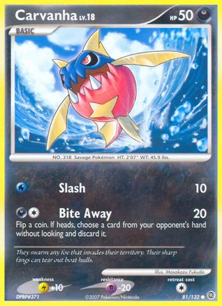 Carvanha - Reverse Holofoil Secret Wonders - Common