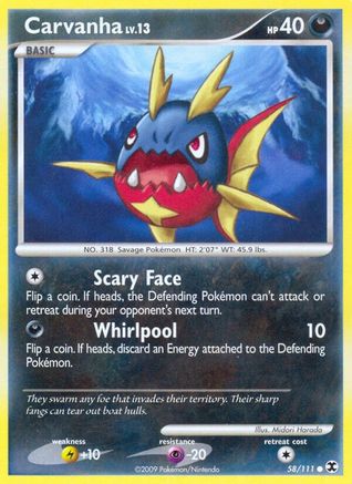 Carvanha 058 - Reverse Holofoil Rising Rivals - Common