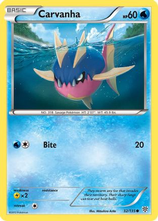 Carvanha - Reverse Holofoil Plasma Storm - Common