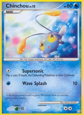 Chinchou (87) - Reverse Holofoil Legends Awakened - Common