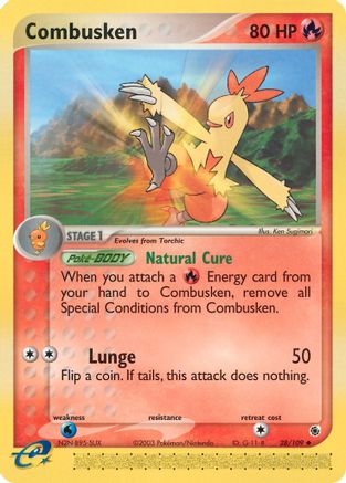 Combusken - 28/109/109 Ruby and Sapphire - Uncommon