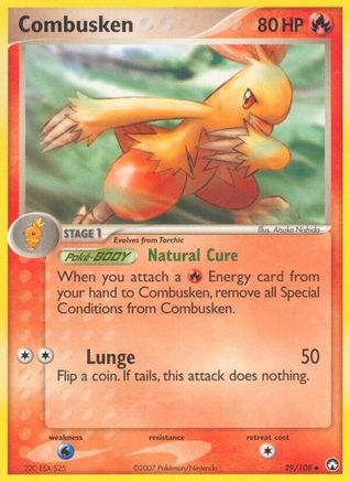 Combusken/108 - Reverse Holofoil Power Keepers - Uncommon