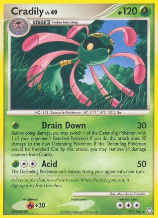 Cradily Legends Awakened - Rare