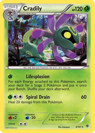 Cradily Plasma Blast - Rare