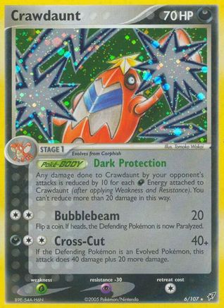 Crawdaunt - Holofoil Deoxys - Holo Rare