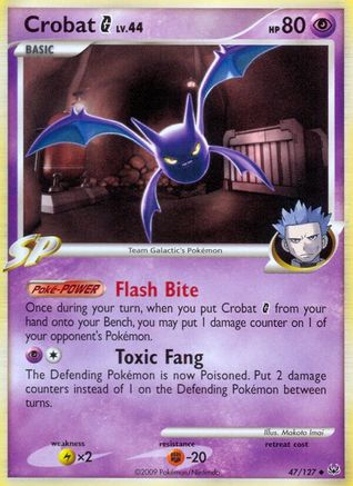Crobat G 047 - Reverse Holofoil Platinum - Uncommon