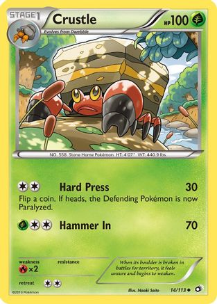Crustle - Reverse Holofoil Legendary Treasures - Uncommon