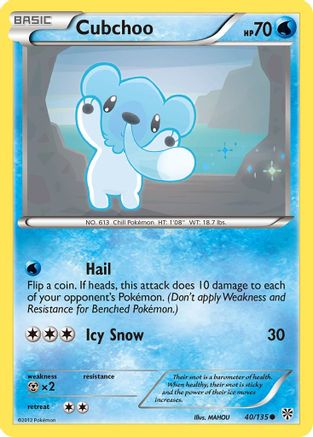 Cubchoo 040 - Reverse Holofoil Plasma Storm - Common