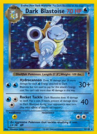 Dark Blastoise - Reverse Holofoil Legendary Collection - Holo Rare