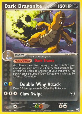 Dark Dragonite 015 - Reverse Holofoil Team Rocket Returns - Rare