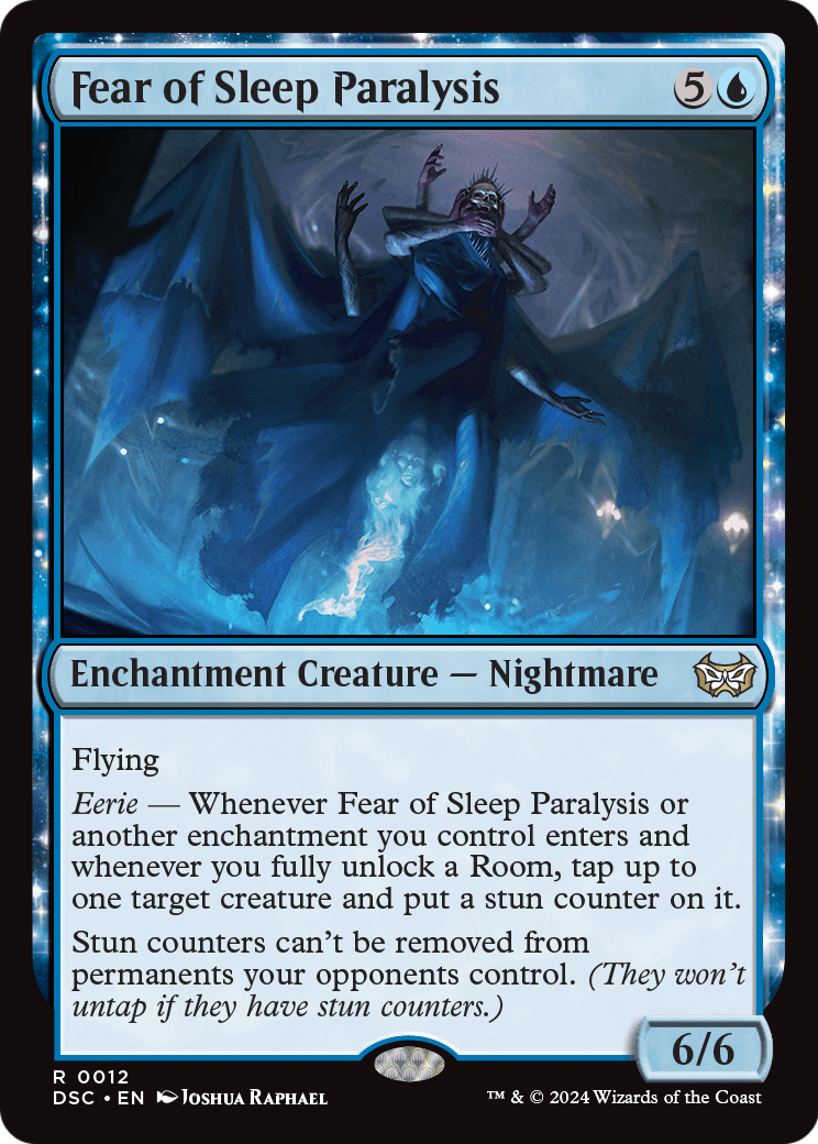 Fear of Sleep Paralysis (DSC-012) - Duskmourn: House of Horror Commander: (enchantment)