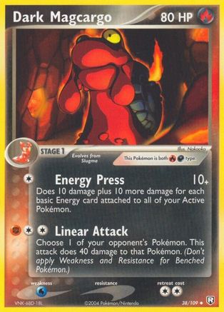 Dark Magcargo 038 - Reverse Holofoil Team Rocket Returns - Uncommon