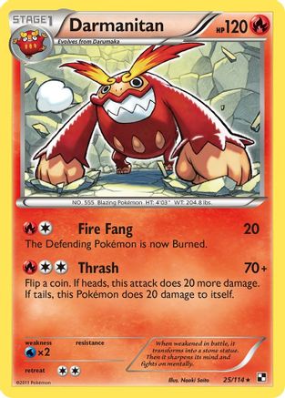 Darmanitan Black and White - Rare
