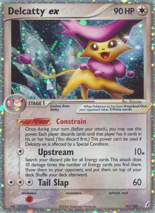Delcatty ex/100 - Holofoil Crystal Guardians - Ultra Rare