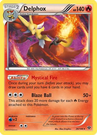 Delphox/146 - Holofoil XY Base Set - Holo Rare