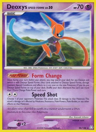 Deoxys Speed Forme - Reverse Holofoil Legends Awakened - Rare