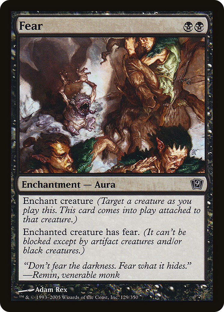 Fear (9ED-129) - 9th Edition Foil
