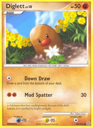 Diglett 085 - Reverse Holofoil Secret Wonders - Common