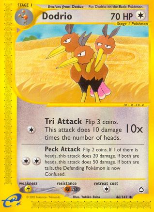 Dodrio Aquapolis - Uncommon