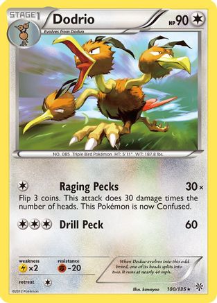 Dodrio - Reverse Holofoil Plasma Storm - Rare