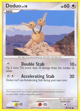 Doduo 080 Mysterious Treasures - Common