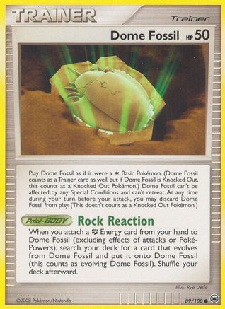 Dome Fossil - Reverse Holofoil Majestic Dawn - Common
