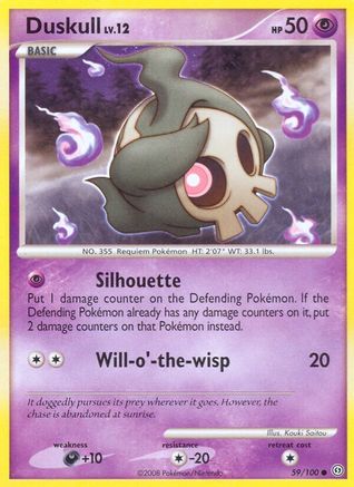 Duskull (59) - Reverse Holofoil Stormfront - Common