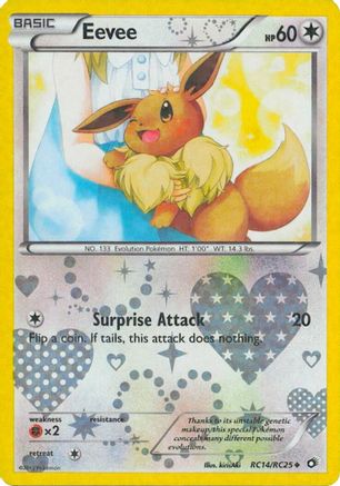 Eevee RC14 - Holofoil Legendary Treasures Radiant Collection - Uncommon