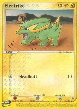 Electrike - 52/109/109 - Reverse Holofoil Ruby and Sapphire - Common