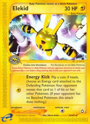 Elekid - Reverse Holofoil Aquapolis - Rare