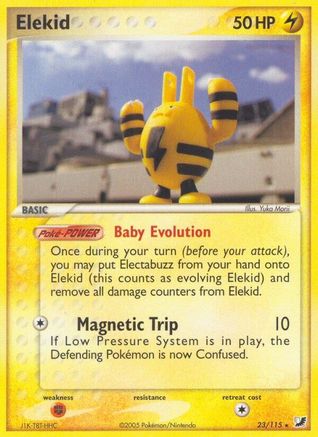 Elekid - Reverse Holofoil Unseen Forces - Rare
