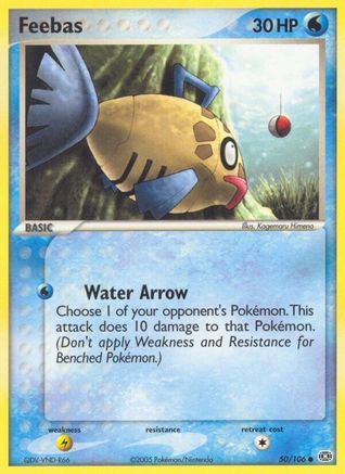 Feebas 050/106 - Reverse Holofoil Emerald - Common