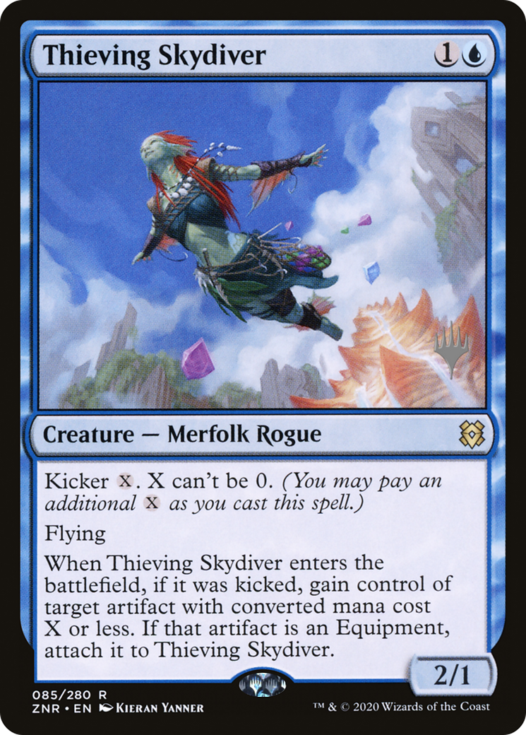 Thieving Skydiver (PPZNR-085) - Zendikar Rising Promos