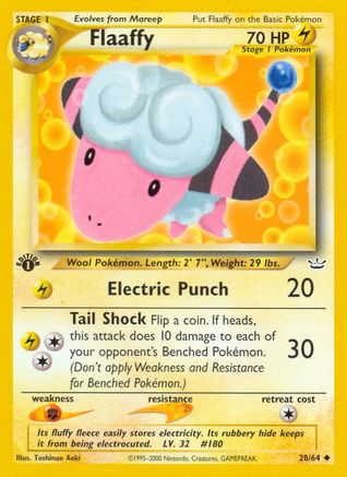 Flaaffy 028 - 1st Edition Neo Revelation - Uncommon
