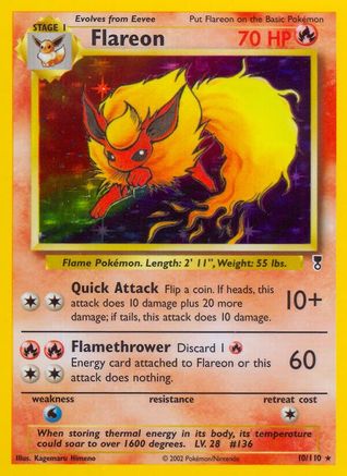 Flareon - Reverse Holofoil Legendary Collection - Holo Rare