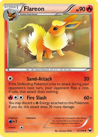 Flareon - Reverse Holofoil Dark Explorers - Uncommon