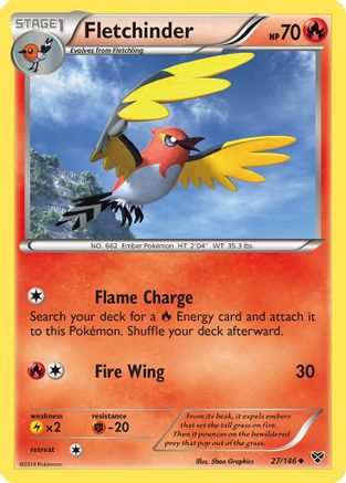 Fletchinder XY Base Set - Uncommon