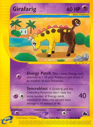 Girafarig - Reverse Holofoil Skyridge - Common