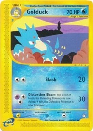 Golduck (50b) - Reverse Holofoil Aquapolis - Uncommon