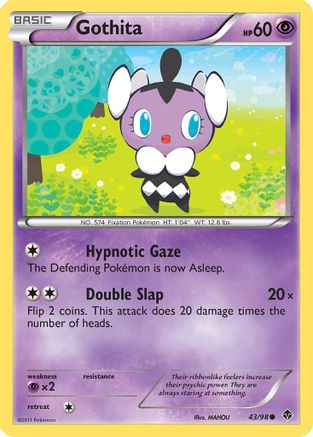 Gothita (43) - Reverse Holofoil Emerging Powers - Common