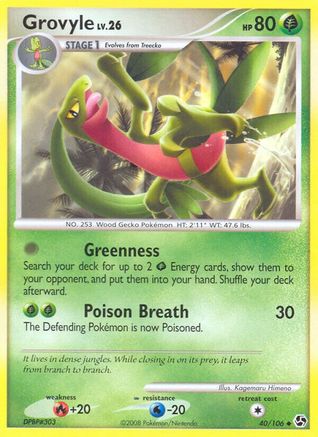 Grovyle - Reverse Holofoil Great Encounters - Uncommon