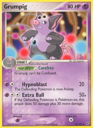 Grumpig - Reverse Holofoil Deoxys - Uncommon