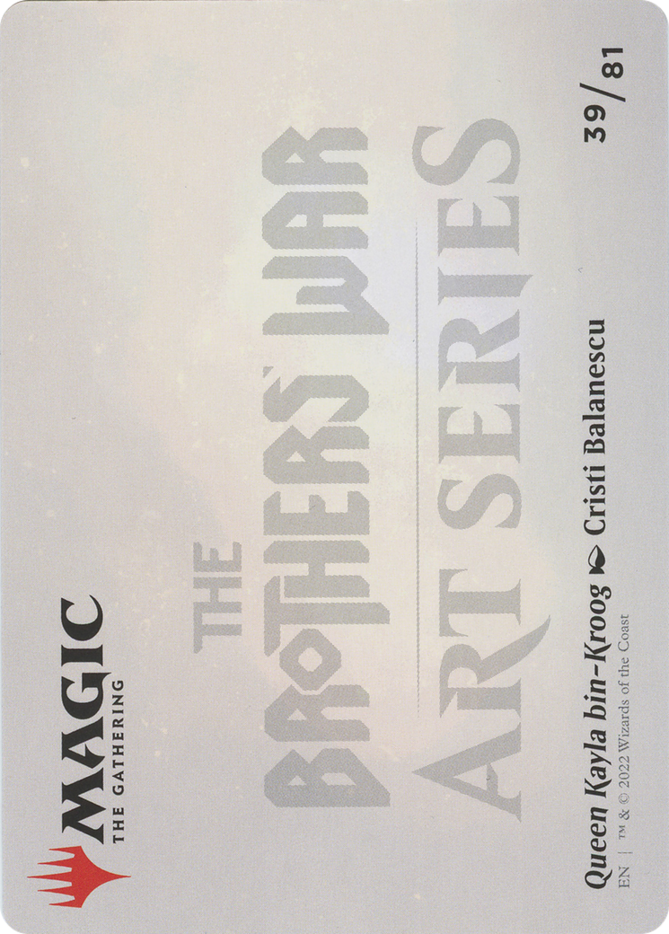 Queen Kayla bin-Kroog // Queen Kayla bin-Kroog (ABRO-039) - The Brothers' War Art Series (Borderless)