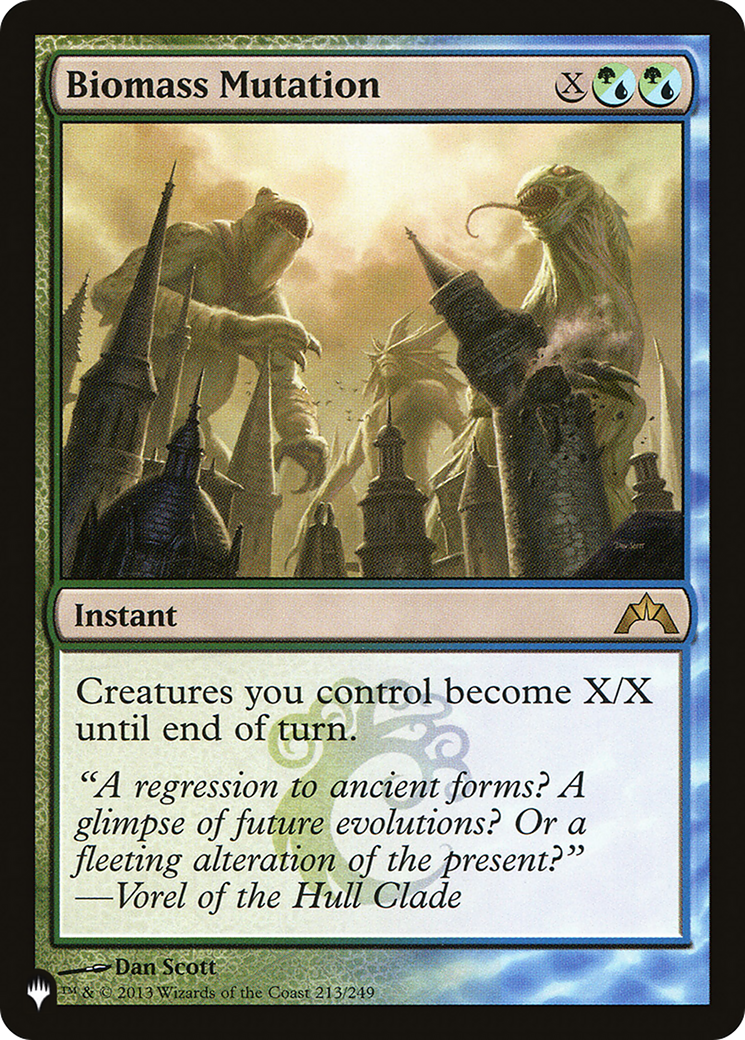 Biomass Mutation (LIST-GTC-213) - The List