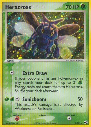 Heracross 007 - Holofoil Hidden Legends - Holo Rare