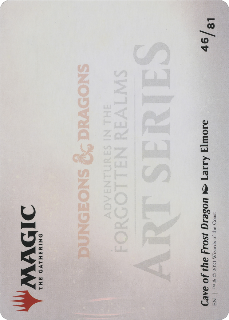 Cave of the Frost Dragon // Cave of the Frost Dragon (AAFR-046) - Adventures in the Forgotten Realms Art Series (Borderless)