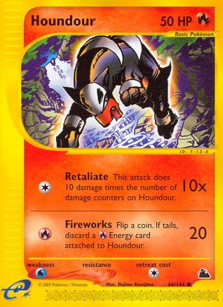 Houndour - Reverse Holofoil Skyridge - Common