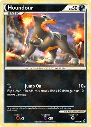 Houndour 059 - Reverse Holofoil Call of Legends - Common