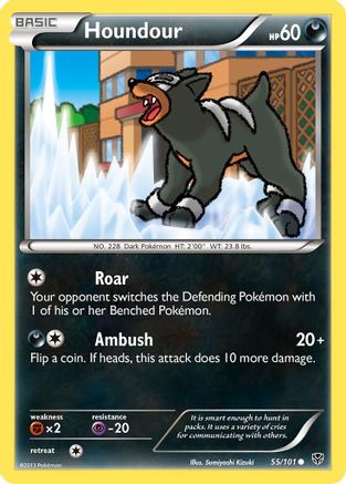 Houndour 055 - Reverse Holofoil Plasma Blast - Common