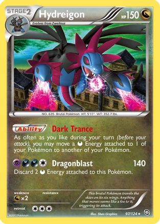Hydreigon (97) - Reverse Holofoil Dragons Exalted - Holo Rare